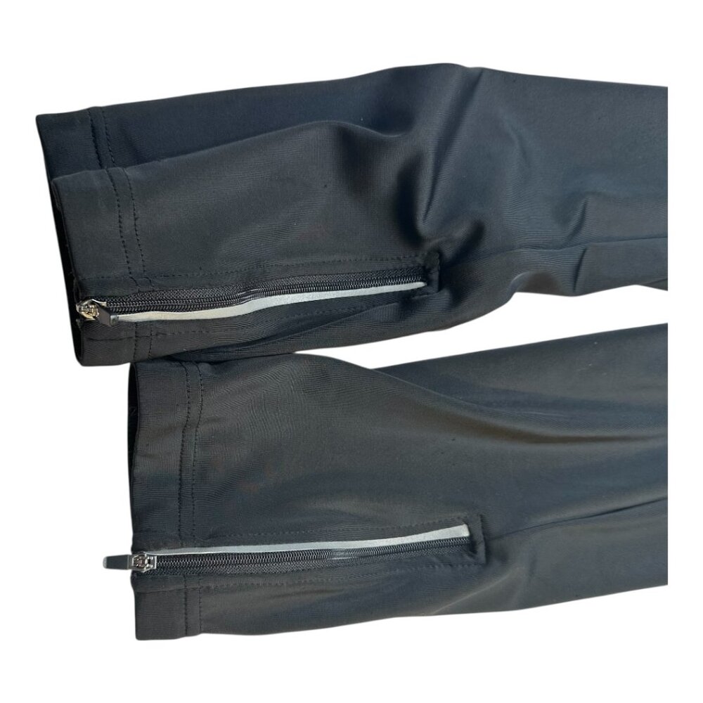 SPONEED Padded Cycling Tights/Leggings Black White Zip Ankles Size XL (CN XXL - Picture 8 of 9